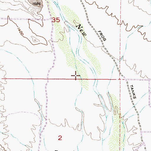 Topographic Map of Peoria Fire Department Station 197, AZ