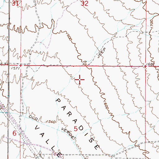 Topographic Map of Scottsdale Fire Department Station 10 McDowell Mountain, AZ