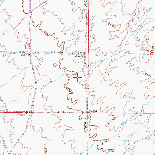 Topographic Map of Scottsdale Fire Department Station 15 Lone Mountain, AZ