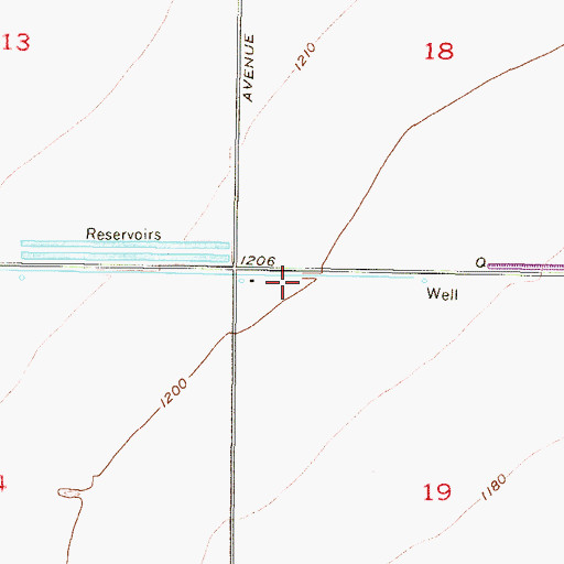 Topographic Map of Surprise Fire Department Station 307, AZ