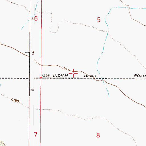 Topographic Map of Salt River Fire Department Fire Station 293, AZ