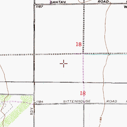 Topographic Map of Chandler Fire Training Center, AZ