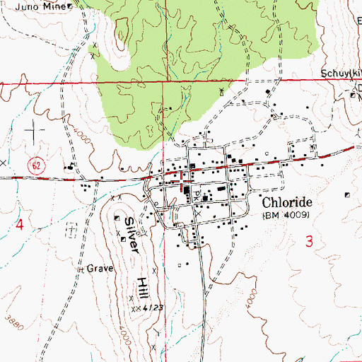 Topographic Map of Northern Arizona Consolidated Fire District Station 39, AZ