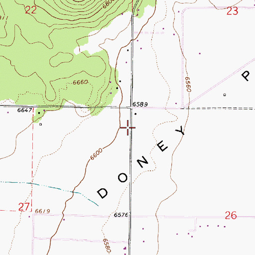 Topographic Map of Summit Fire District Station 32, AZ