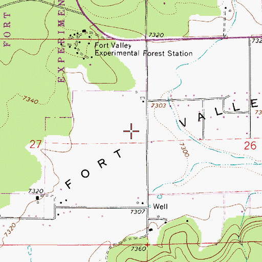 Topographic Map of Summit Fire District Station 36, AZ