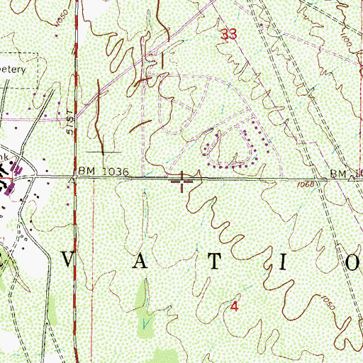 Topographic Map of Gila River Indian Community Fire Department Station 426 Komatke, AZ