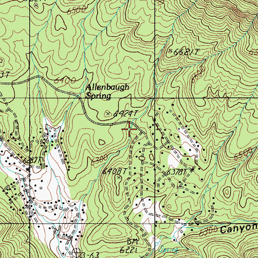 Topographic Map of Christopher Kohl's Fire Department Ponderosa Estates Station 53, AZ