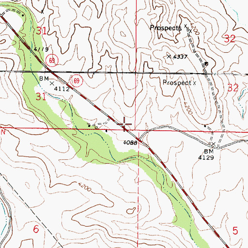 Topographic Map of Mayer Fire Department Fire Station 22, AZ