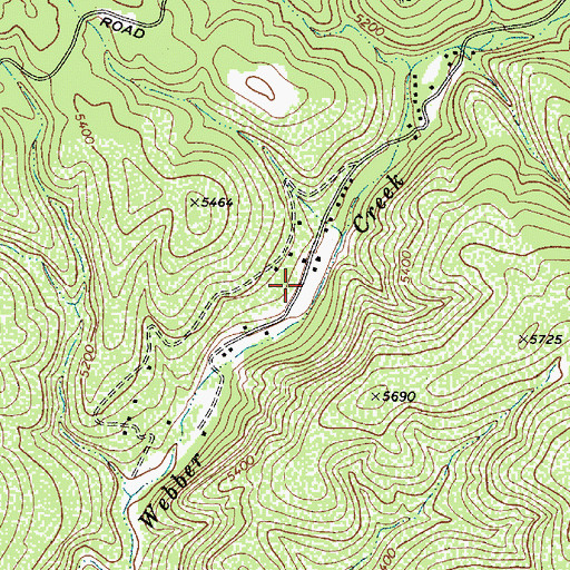 Topographic Map of Whispering Pines Volunteer Fire Department Station 73 Geronimo Estates, AZ