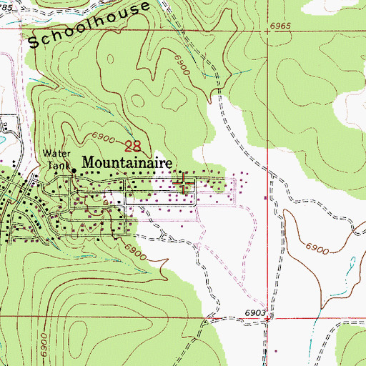 Topographic Map of Highlands Fire District Station 22 Bear Jaw Fire and Fuels Module, AZ