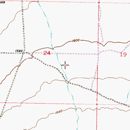 Topographic Map of Buckeye Fire Department Station 704 Festival Ranch, AZ