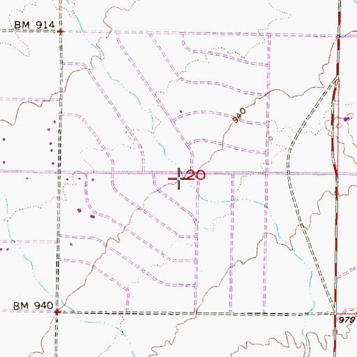 Topographic Map of Buckeye Valley Fire District Station 326, AZ