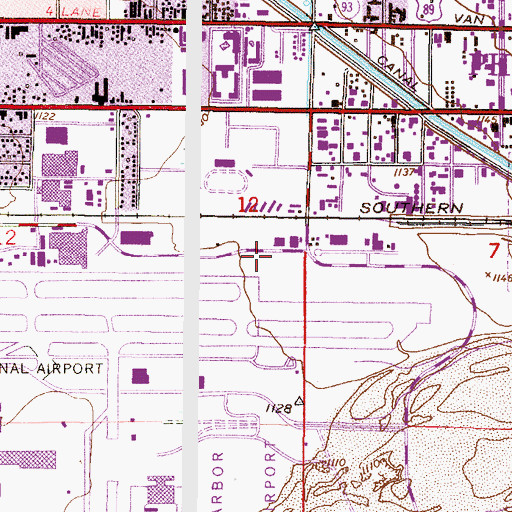 Topographic Map of Phoenix Fire Department Station 29, AZ