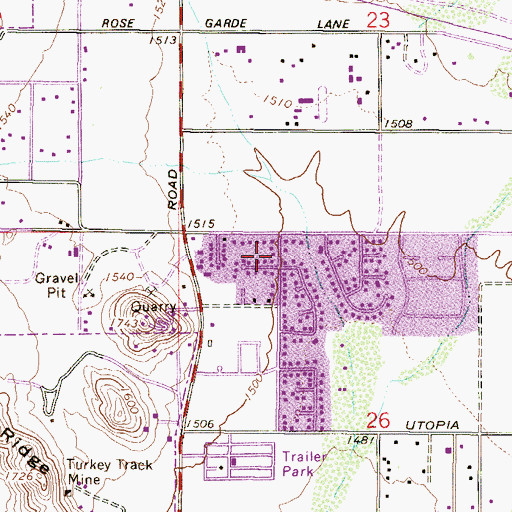 Topographic Map of Phoenix Fire Department Station 45, AZ