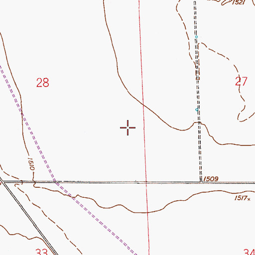 Topographic Map of Rural / Metro Fire Department Station 843, AZ