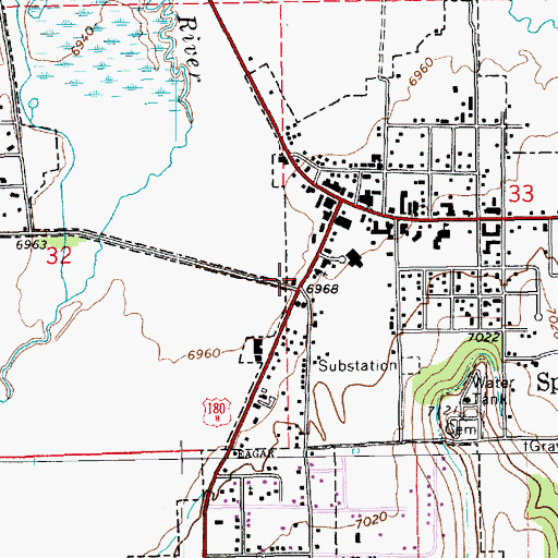 Topographic Map of United States Forest Service Fire Department Apache - Sitgreaves National Forest, AZ