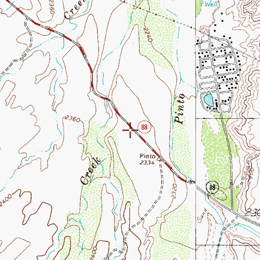 Topographic Map of Tonto Basin Fire District Station 6, AZ