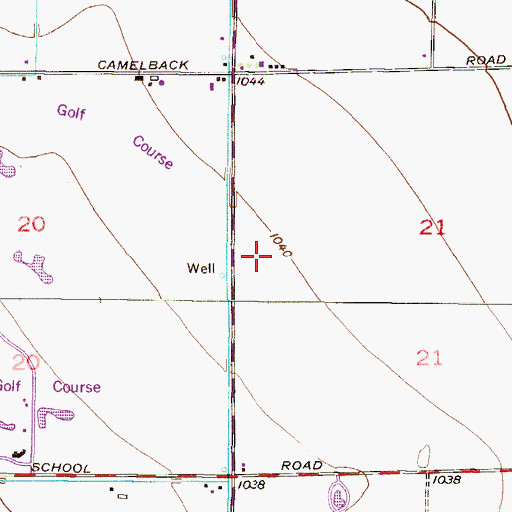 Topographic Map of Phoenix Fire Department Station 54, AZ