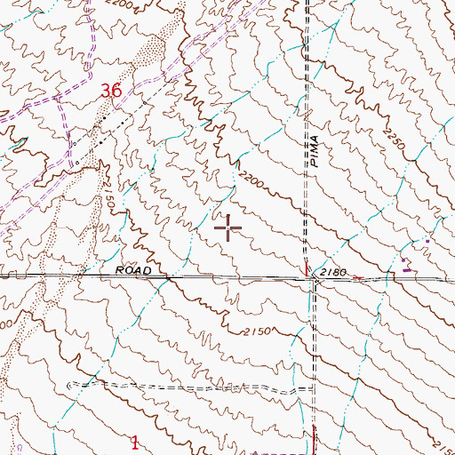 Topographic Map of Scottsdale Fire Department Station 13 Desert Foothills, AZ