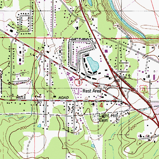 Topographic Map of Shreveport Fire Department Station 2, LA