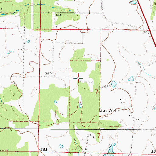 Topographic Map of Ranchland Volunteer Fire Department, LA