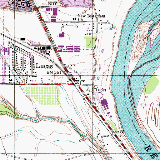 Topographic Map of Shreveport Fire Department Station 20, LA
