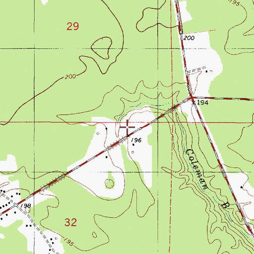 Topographic Map of South Bossier Parish Fire District 2, LA
