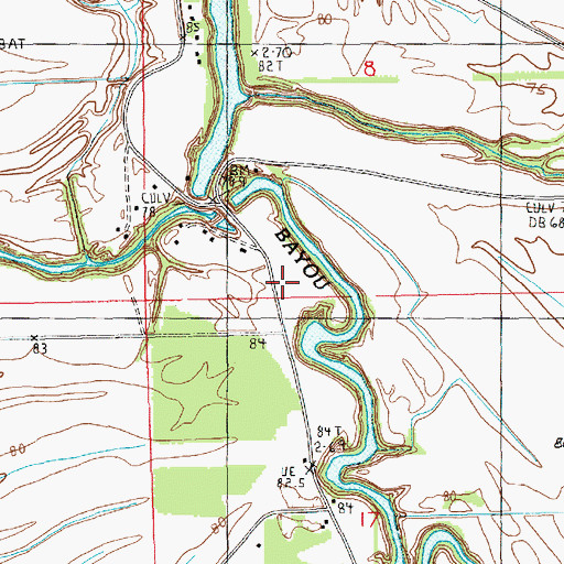 Topographic Map of Bear Lake Fire Protection District, LA