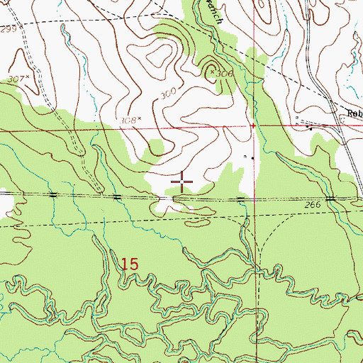 Topographic Map of Alco Hutton Volunteer Fire Department, LA