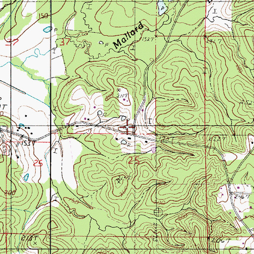 Topographic Map of Natchitoches Parish Fire Protection District 7 Station 6, LA