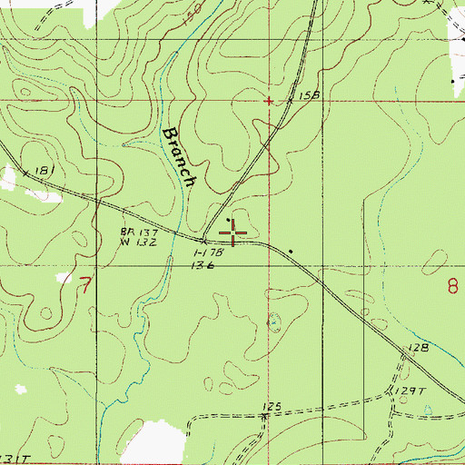 Topographic Map of Knight Volunteer Fire Department, LA
