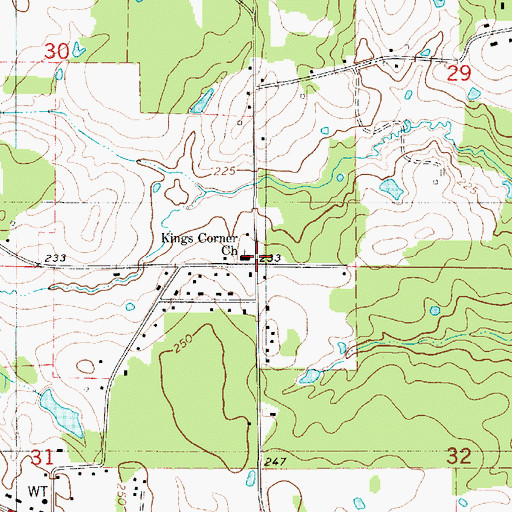 Topographic Map of Cullen Fire Protection District 6 Station 2, LA