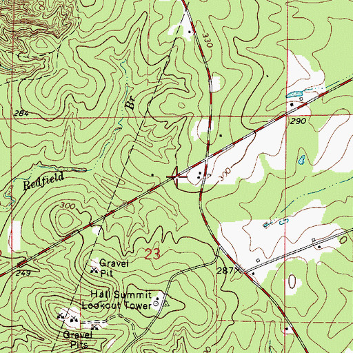 Topographic Map of Bienville Parish Fire Protection District Wards 4 and 5 Station 5, LA
