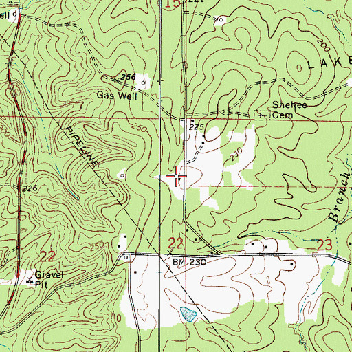 Topographic Map of Bienville Parish Fire Protection District Wards 4 and 5 Station 6, LA