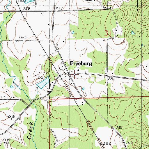 Topographic Map of Bienville Parish Fire Protection District Wards 4 and 5 Station 2, LA
