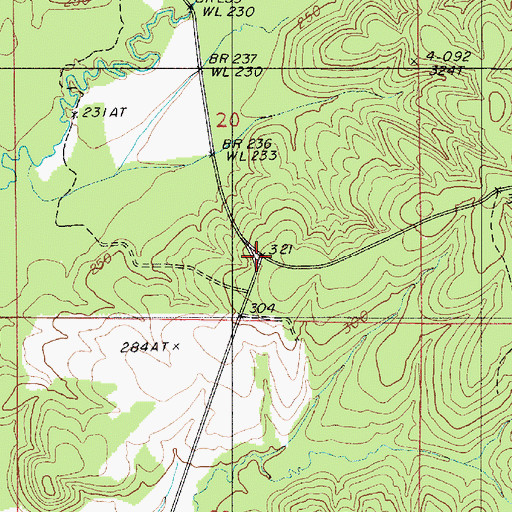 Topographic Map of North Bienville Fire Protection District Station 2, LA