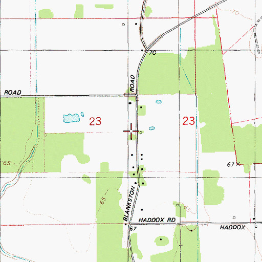 Topographic Map of Ouachita Parish Fire Protection District 1 Station 11 Bosco, LA