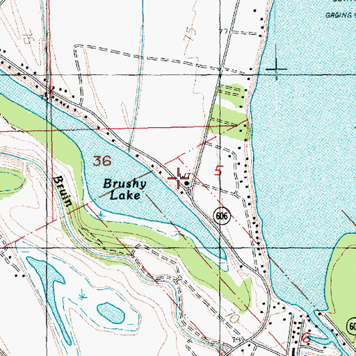 Topographic Map of Tensas Parish Fire District 1 Station 6, LA
