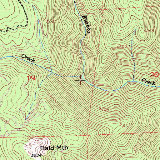 Topographic Map of Snow Creek, CA
