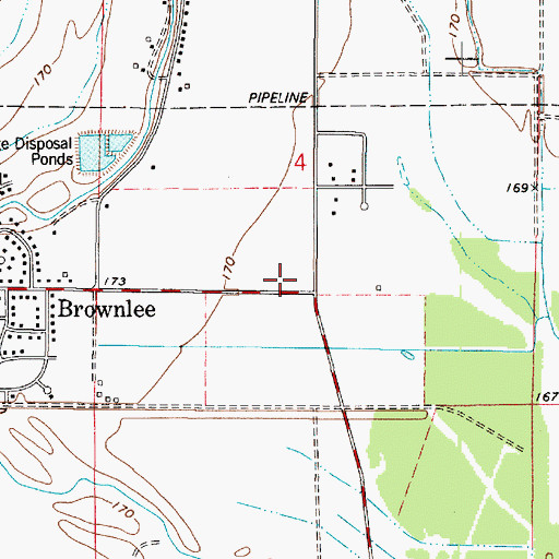 Topographic Map of Bossier City Fire Department Station 9, LA