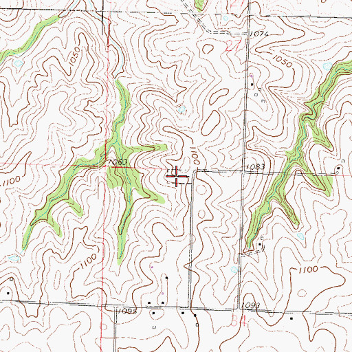 Topographic Map of Pardee Cemetery, KS
