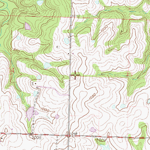 Topographic Map of Springdale Cemetery, KS
