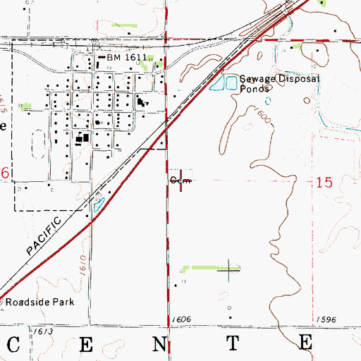 Topographic Map of Partridge Cemetery, KS