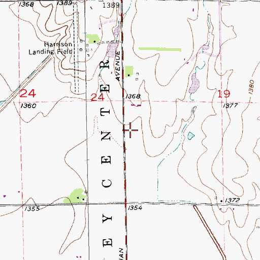Topographic Map of Valley Center Cemetery, KS