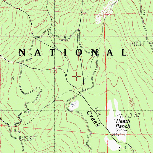 Topographic Map of Snowslide Gulch, CA