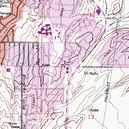 Topographic Map of Casper Fire - Emergency Medical Services Station 5, WY