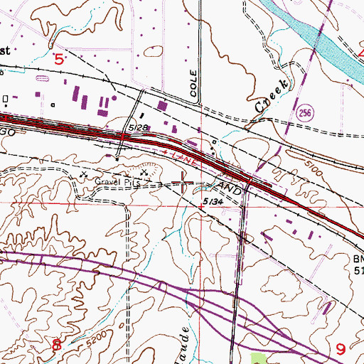 Topographic Map of Natrona County Fire Protection District East Station, WY