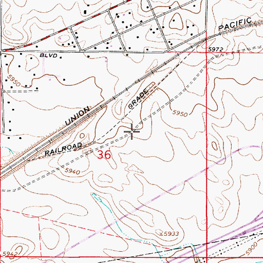 Topographic Map of Cheyenne Fire and Rescue Training Center, WY