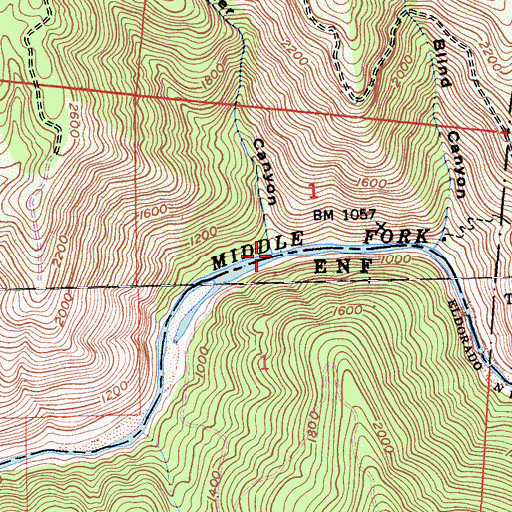 Topographic Map of Snyder Canyon, CA