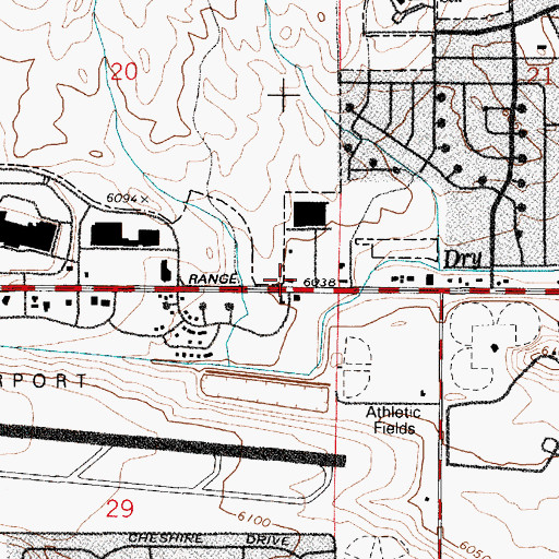 Topographic Map of Cheyenne Fire and Rescue Station 5, WY